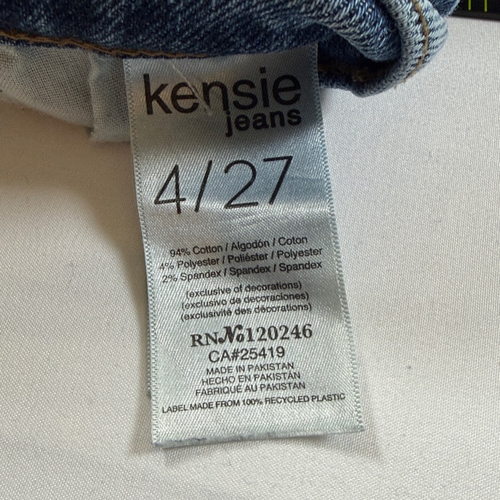 Kensie Jeans Vintage Luxe The Ella High Rise Straight Jean 4/27 - Picture 7 of 7